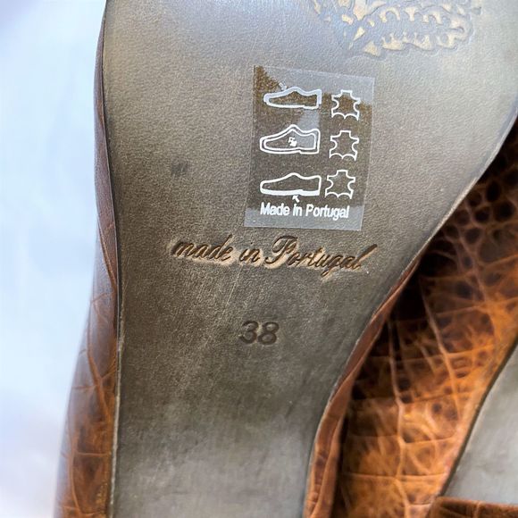 Free People - NIB Cecile Brown Faux Croc Booties - Picture 11 of 11